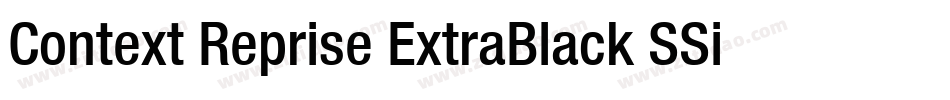 Context Reprise ExtraBlack SSi Extra Black字体转换